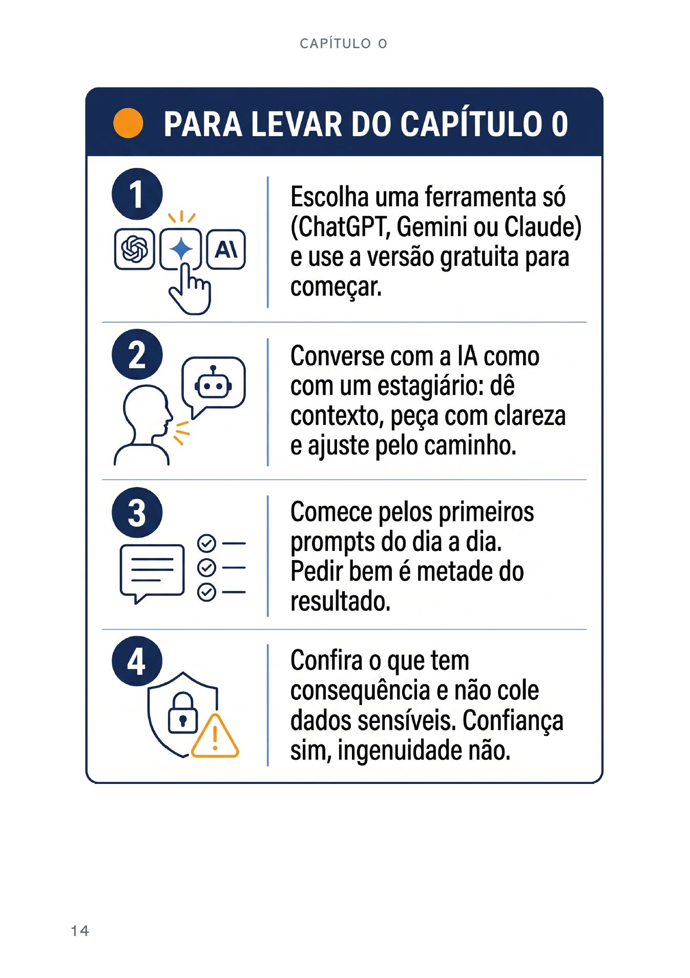 Página interna do livro